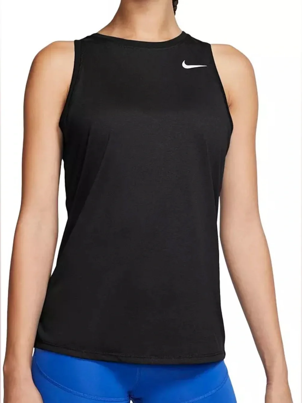 NWT Nike Women's Dri-FIT Legend Tank Top High Neck CT2913 Madder Root Orange XS